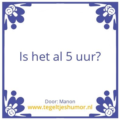 Tegeltje: Werk