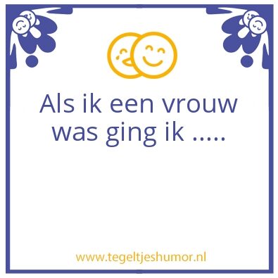Tegeltje: Vrouw