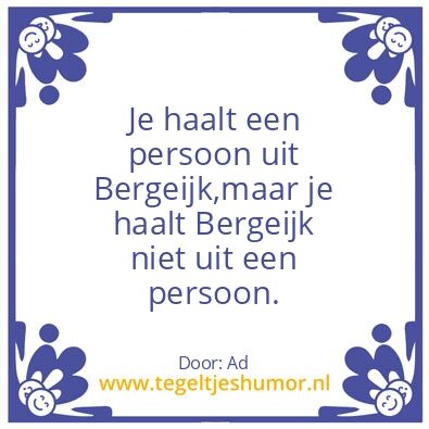 Tegeltje: Bergeijk
