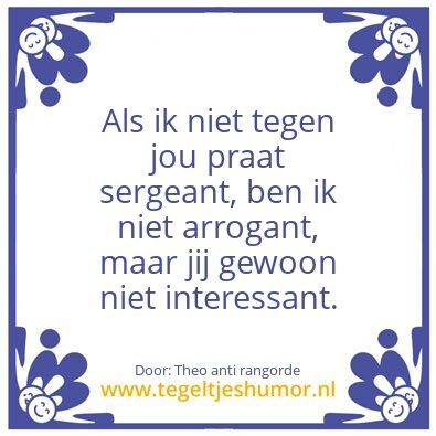 Tegeltje: recalcitrant