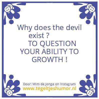 Tegeltje: YOUR ABILITY TO GROWTH