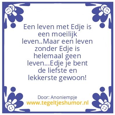 Tegeltje: Daarom…