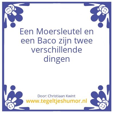 Tegeltje: Moersleutel