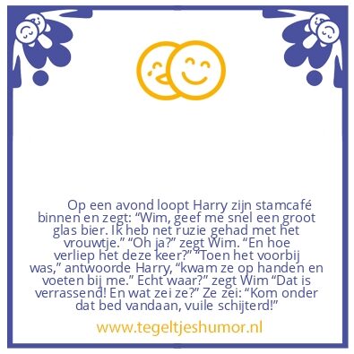 Tegeltje: RUZIE GEHAD MET HET VROUWTJE
