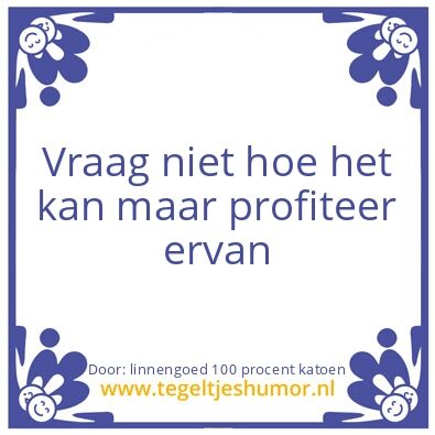 Tegeltje: 3 halen 2 betalen