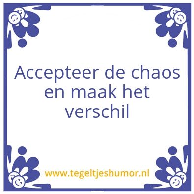 Tegeltje: Crisis