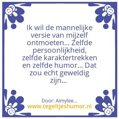Tegeltje: Ik