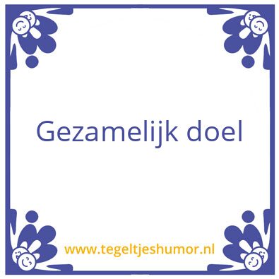 Tegeltje: •