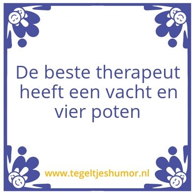Tegeltje: Therapeut