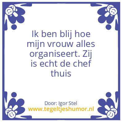 Tegeltje: Stel