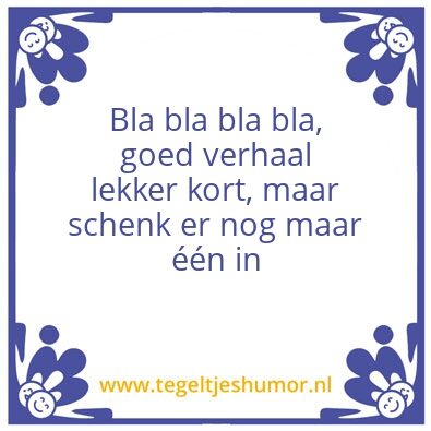 Tegeltje: Drank
