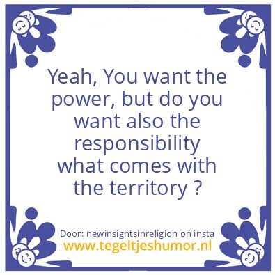 Tegeltje: For the record. ?