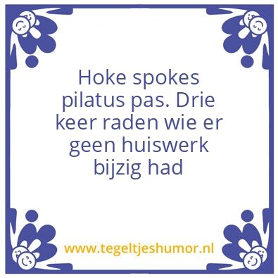 Tegeltje: School Problemen