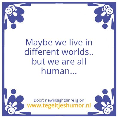 Tegeltje: Human..