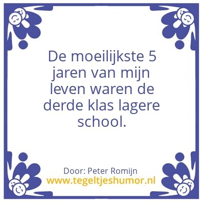 Tegeltje: Tegeltje
