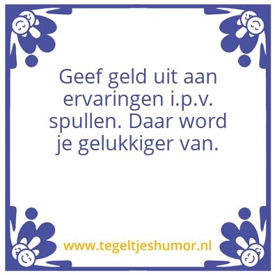 Tegeltje: Geld