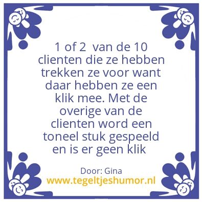 Tegeltje: Te veel neppe begeleiders