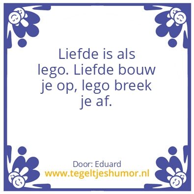 Tegeltje: lego