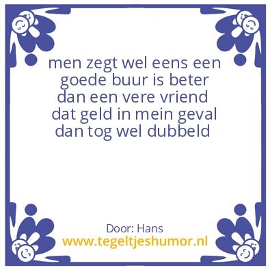 Tegeltje: buuren