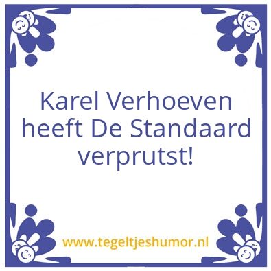 Tegeltje: Prutser van de Week