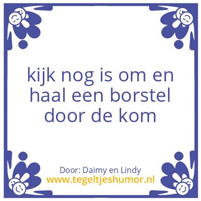 Tegeltje: spreuk
