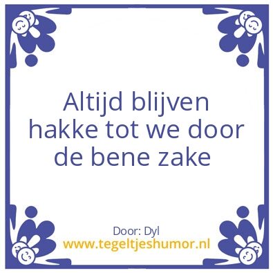 Tegeltje: Gabber