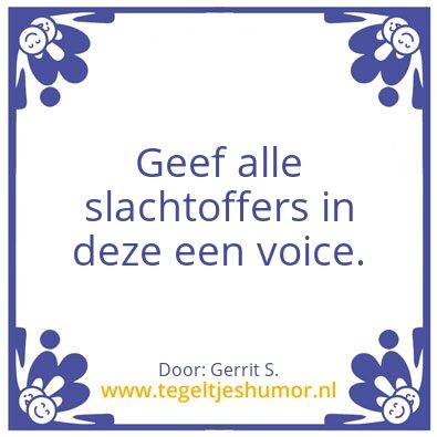 Tegeltje: Ik ben Gerrit.