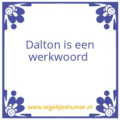 Tegeltje: Dalton