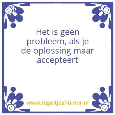 Tegeltje: slim
