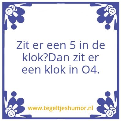 Tegeltje: O4