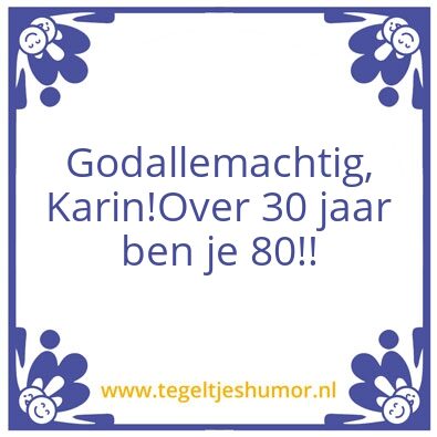 Tegeltje: Karin