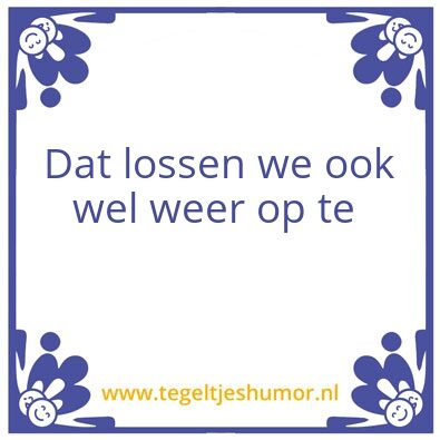 Tegeltje: Westzaan