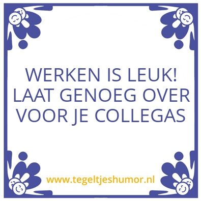 Tegeltje: INZET