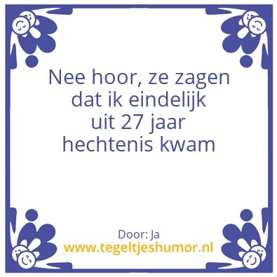 Tegeltje: Ja