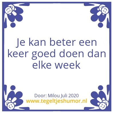 Tegeltje: Doen