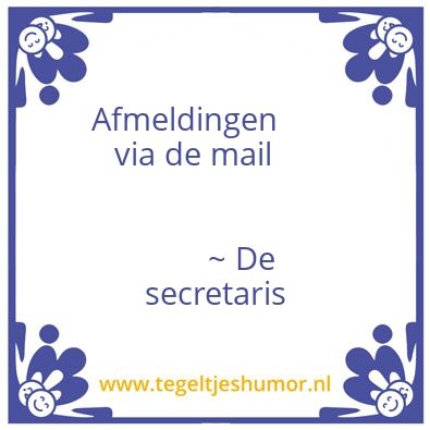 Tegeltje: Mail