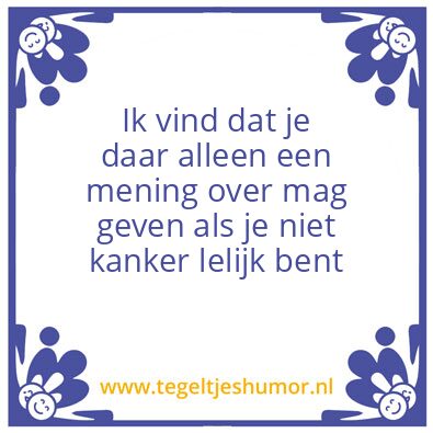 Tegeltje: x