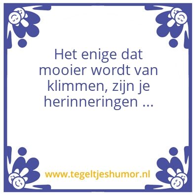 Tegeltje: Herinneringen