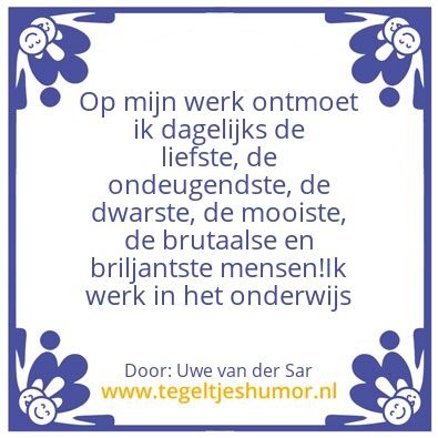Tegeltje: Ik