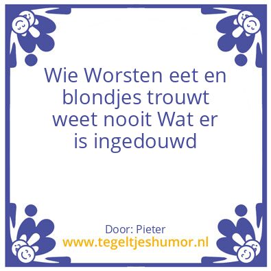 Tegeltje: inhoud