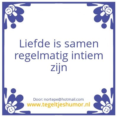Tegeltje: Liefde