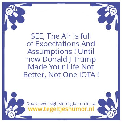 Tegeltje: The Air is full of :