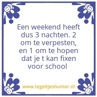 Tegeltje: Slaapritme