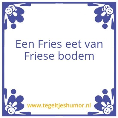 Tegeltje: Tegeltje