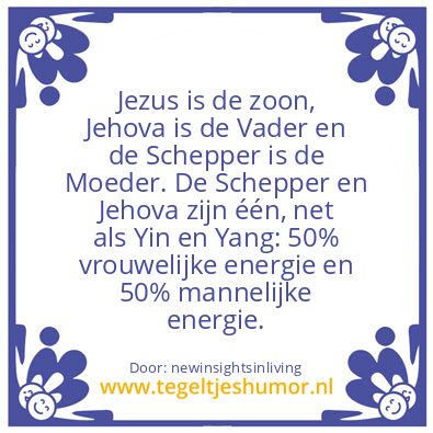 Tegeltje: Jesus, is the son