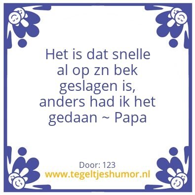 Tegeltje: Ja