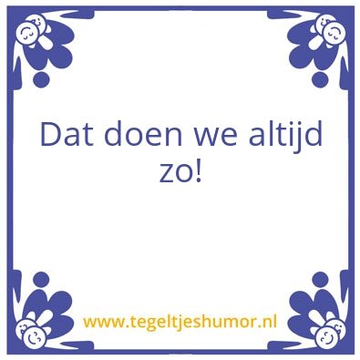 Tegeltje: bouwsprek