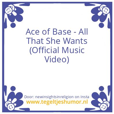Tegeltje: She Leads A Lonely Life