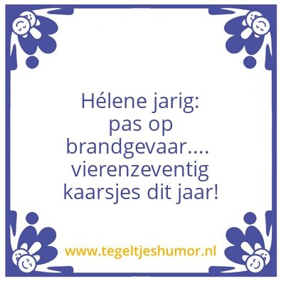 Tegeltje: helene