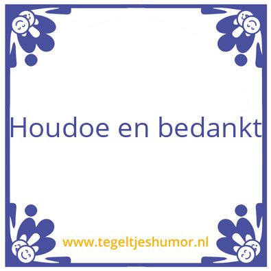 Tegeltje: Niek